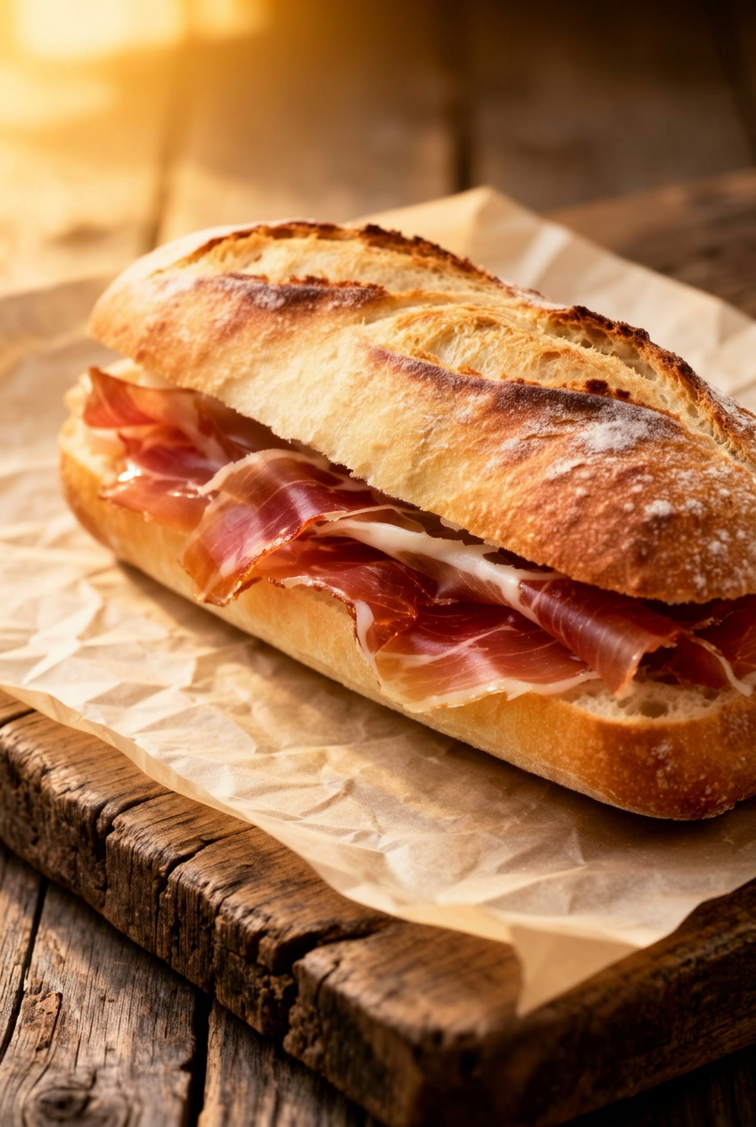 Bocadillos de jamón ibérico